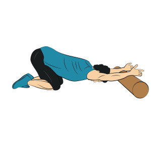 Foam roller lat discount stretch